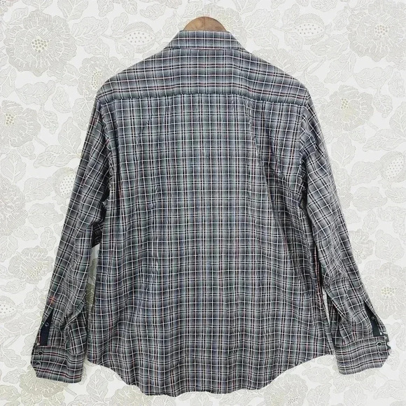 Excellent Robert Graham Button down Long sleeve  Plaid Men's Shirt L - Picture 2 of 8